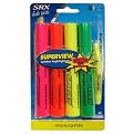 4CT Jumbo Neon Highlighters