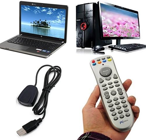 LuckyTECH Wireless USB Plug and Play Multimedia Remote Control and Mouse for Kodi XBMC Raspberry Pi OPENELEC Windows 7 8