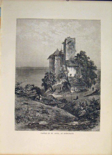 CASTLE ST ANNA RORSCHACH SWITZERLAND SWISS ART PRINT