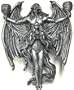 "Dominion" Gothic Demon Wall Candle Holder Lady Minion