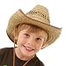 Kids Straw Cowboy Stetson Sun Hat 54/56 cms Ref: SC15_s-1