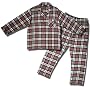 Men's Izod Long-sleeve Coat-style Cotton Flannel Pajamas