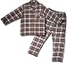 Men's Bill Blass Long-sleeve Coat-style Cotton Flannel Pajamas - ON SALE