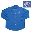 Philadelphia Phillies MLB "Matrix" Button Down Shirt (Blue)