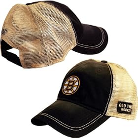  Old Time Hockey Boston Bruins Meshback Adjustable Hat Adjustable
