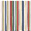 Durable Flat Weave 100% Cotton Colorful Blue and White Striped Tablecloth 54x90 Inches