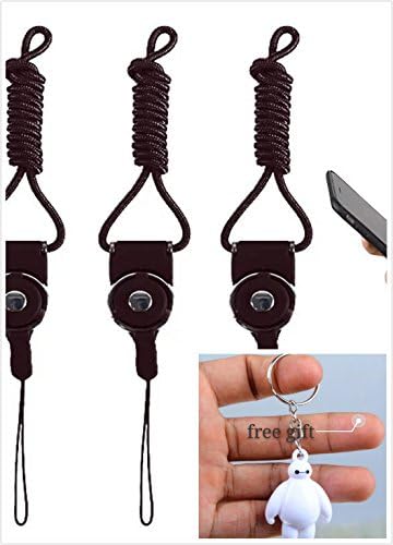 GGYY(TM) Long Lanyard Neck Strap with Quick-Release &amp; Detachable Straps Around Your Wrist for Camera/Cell Phone/USB Flash Memory Cards Etc(3-Pack)(3Black)