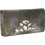 Inge Christopher Multi Boa Crystal Flap Clutch