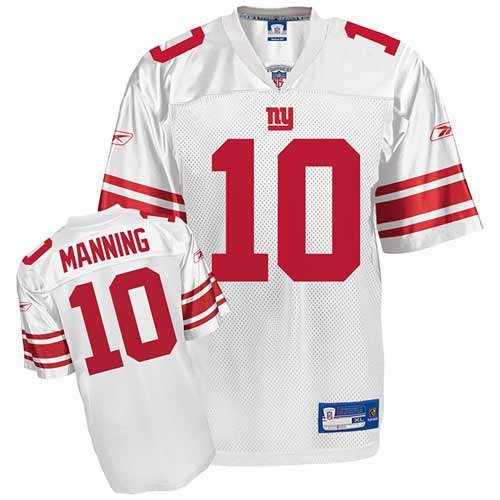 Reebok New York Giants Eli Manning Youth Replica White Jersey Extra Large