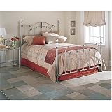 Leah I Bed Queen Size with Headboard Footboard and Frame in Heirloom Platinum By Fashion Bed Group