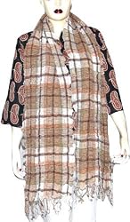 Wool Scarf Women Clothing Accessory India Styles 13 x 70 inches