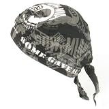 New POW MIA Pattern Sewn - Fitted Molded Bandana Bandanna, Biker Skull Hat Cap, Head Scarf