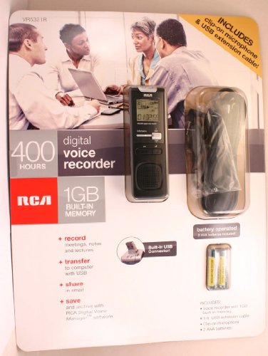 RCA Digital Voice Recorder 400 Hours