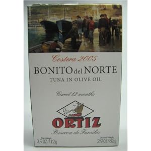 Ortiz Bonito Del Norte Reserva De Familia Aged Tuna in Olive Oil 3.9 Oz. Tin by Ortiz