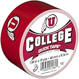 Duck Brand 240371 University of Utah College Logo Duct Tape, 1.88-Inch by 10 Yards, Single Roll