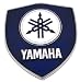 Blue & White Yamaha Motorcycles Logo Belt Buckle