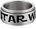 Star Wars Jewelry Men's Logo of Star Wars Stainless Steel Spinner Ring