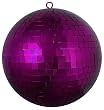 Huge Majestic Purple Mirrored Glass Disco Ball Christmas Ornament 12" (300mm)