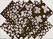 40 4" Retro Brown and Pink Pre-Cut Fabric Quilting Squares