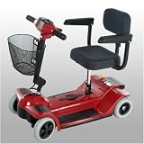 4-Wheel Compact Scooter Color: Blue