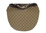 Gucci Horsebit Handbag Brown Oval Shaped