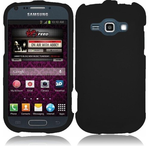 For Samsung Galaxy Ring M840 Rubberized Hard Cover Case Black Accessory