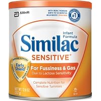 Similac Sensitive Advance Infant Formula with Iron, Powder, 12.6-Ounces (Pack of 6) (Packaging May Vary)