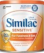 Similac Sensitive Advance Infant Formula with Iron, Powder, 12.6-Ounces (Pack of 6) (Packaging May