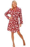 Del Rossa Women's 100% Cotton Flannel Bathrobe Robe