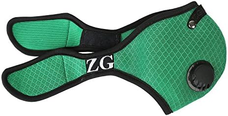 ZG Mask Active Carbon Filters Anti-dust Mesh Half Face Mask (Green, XL)