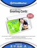 Printworks Greeting Cards 1/2 Fold with Envelopes, 20 Count (00474)