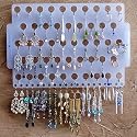 Angelynn's Earring Angel Hanging Wall/Door Mount Pierced Earring Organizer ~ Earring Holder Tree Stand ~ Earring Caddy Rack ~ Jewelery Booth Display Stands ~ Earing Holder ~ Ear Ring Display ~ Jewelry Organizer ~ Dorm Storage Rack (Frosted)
