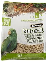 Zupreem Natural Blend Diet for Medium/Large Birds, 3-Pound
