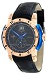Corvette #CR-277CRGB Men's Stingray Collection Rose Gold Trim Swiss Twin Date Leather Strap Watch