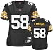 Jack Lambert Reebok Premier Throwback Player Pittsburgh Steelers Women's Jersey - Small