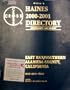 Haines 2000-2001 East Bay/Southern Alameda County Criss Cross Directory