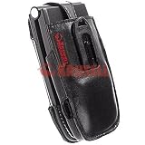 Krusell 87244 Elastic Black Leather Case for HTC Star Trek / Cingular 3125
