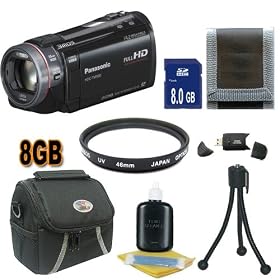 Panasonic HDC-TM900K 3 MOS 3D Compatible Camcorder with 32GB Internal Flash Memory (Black) 8GB SDHC Accessory Saver Bundle + More!!!!!!!!!!!