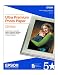Epson Ultra Premium Photo Paper Glossy, Letter, 8.5 x 11, 25 Sheets (S042182)