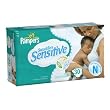 Pampers Swaddlers Sensitive Diapers, Size N, 30 Count (Pack of 4)