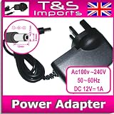 12V VOLT 1 AMP DC POWER ADAPTER SUPPLY CCTV SECURITY