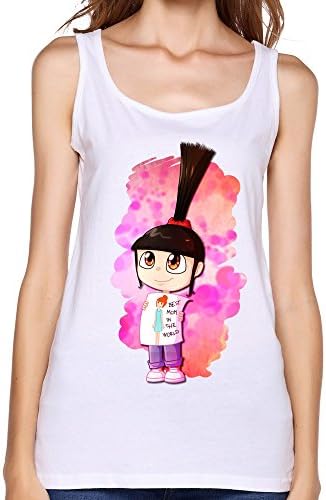 Timo Women's Tank Top Despicable Me Agnes Size L White