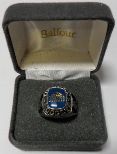 Balfour NBA Denver Nuggets Ring Size 6.5 White Gold