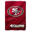 San Francisco 49ers NFL Royal Plush Raschel Blanket (Diamond) (60"x80")