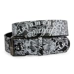 Snap On Unfamous Star Tattoo Ink Artwork Leather Belt