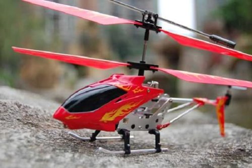 Red Helizone RC Firebird Metal Frame Gyroscope Mini Remote Control Helicopter Red Helizone RC Firebird Metal Frame Gyroscope Mini Remote Control Helicopter