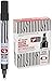 PILOT Super Color Refillable Permanent Markers, Black Ink, Broad Chisel Point, 12-Pack (44100)