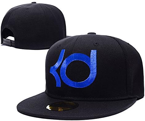 Kevin Durant Logo Adjustable Snapback Embroidery Hats Caps - Black/Blue