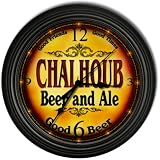 CHALHOUB `S Beer and Ale Cascading Pub Wall Clock