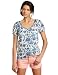 Lucky Brand Women's Sasha Batik Floral Top